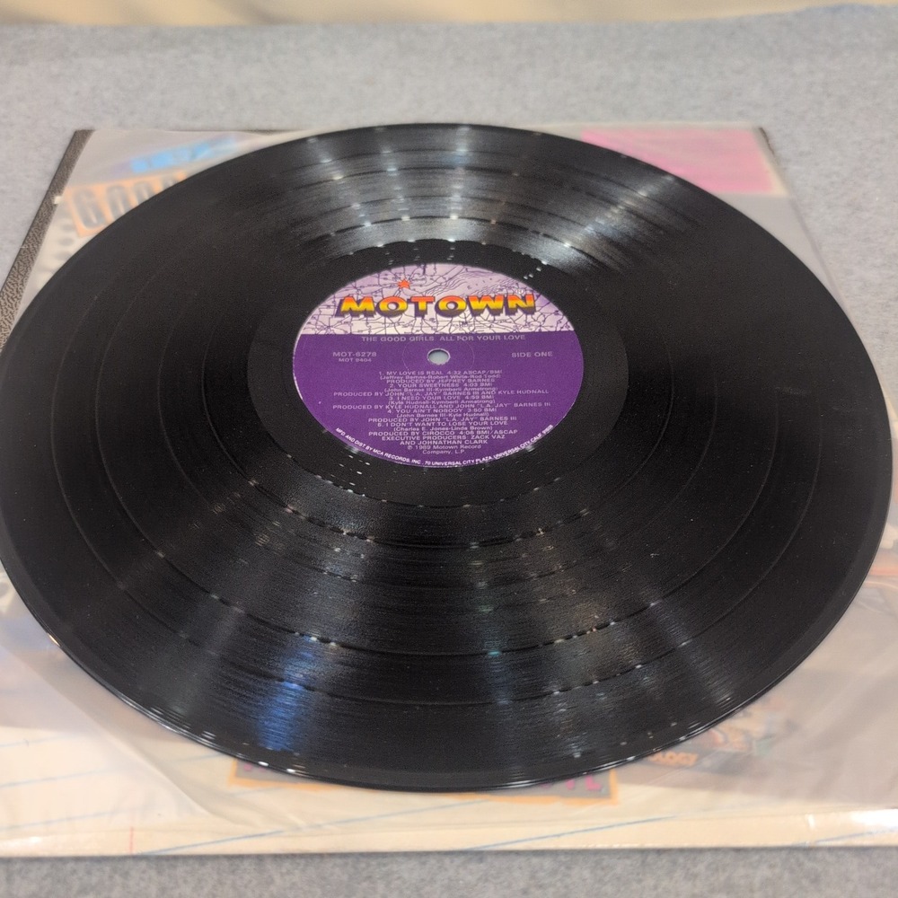 The Good Girls All For Your Love Vinyl LP Motown 1989 MOT-6278 New Jack Swing - Picture 5 of 8